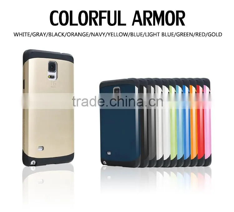 100% in stock!Slim Colorful Armor phone covers case for samsung galaxy note4,for samsung note 4 case