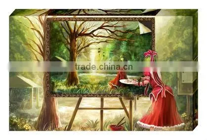 HOT! Colorful Shunzhang Customize photo canvas print