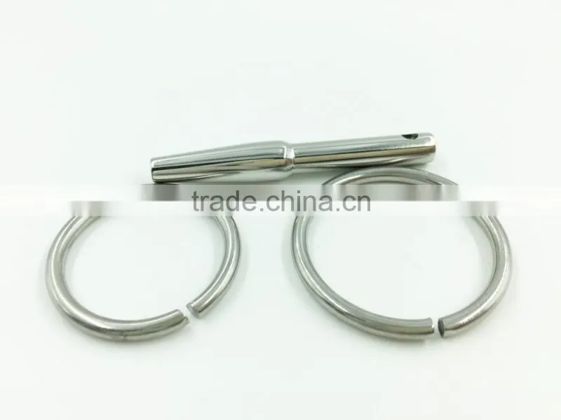 CTDA-005 Unisex Stainless Steel Bondage Neck Collar Wrist Restraint Handcuffs Spreader Bar Sex Toys