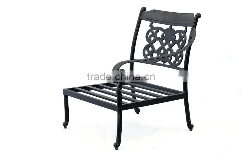 Outdoor Patio Furniture Tulip Design Cast Aluminum Chair