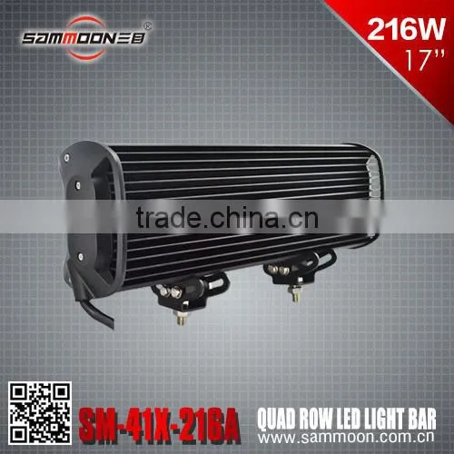 17 inch 216w quad row CREE heavy truck LED light bar17 Inch 216W Quad Row LED Light Bar
