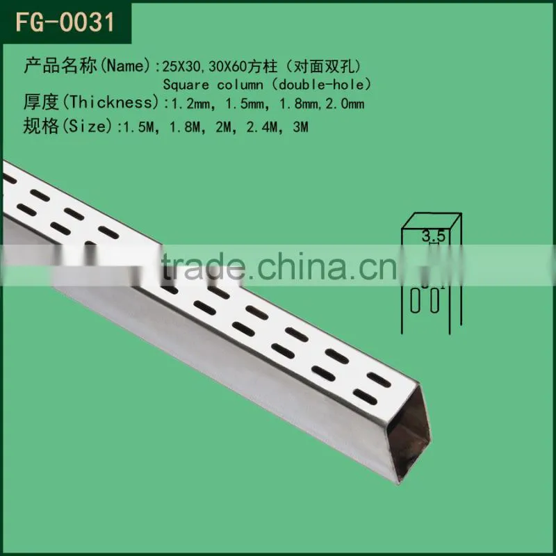 Metal hallow tube /metal 50mm round slot tube