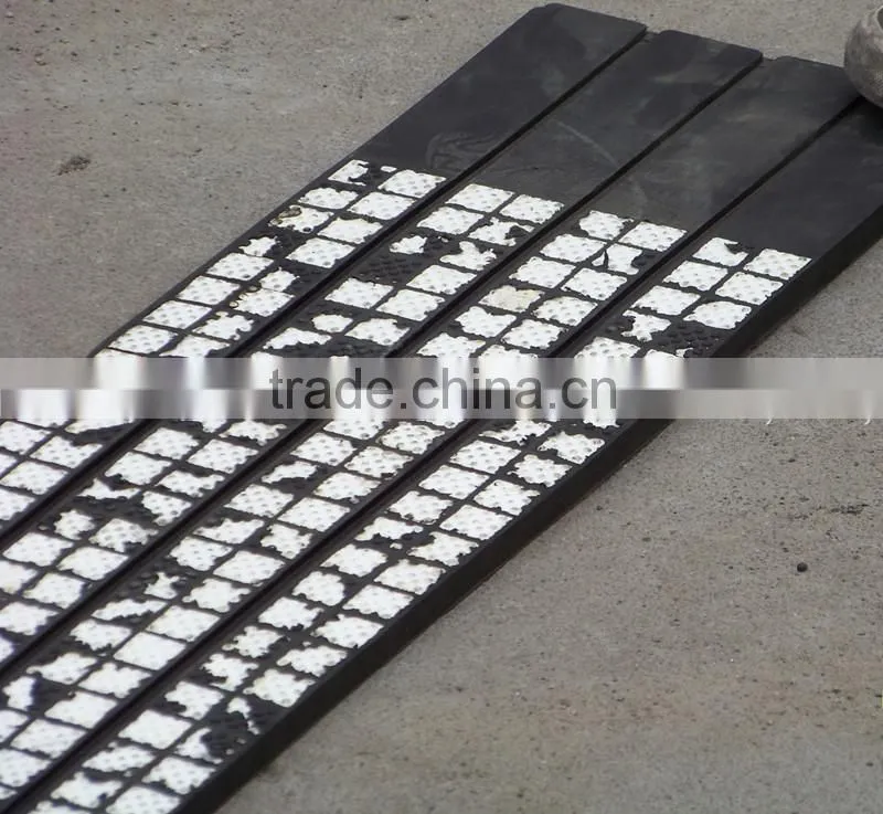 Alumina Ceramic Mosaic Tile With Dimple For Pulley Lagging