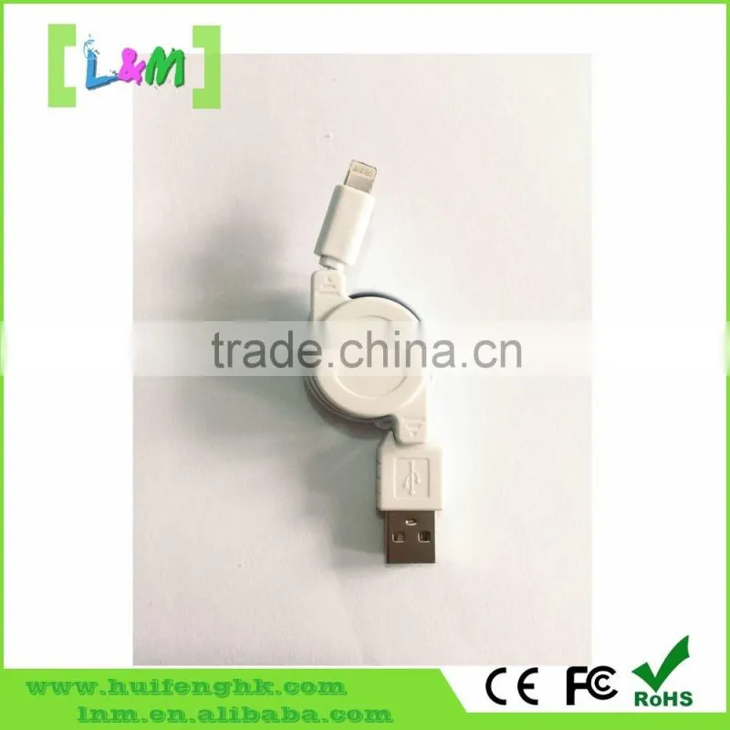 High quality retractable usb extension cable for iphone and mirco