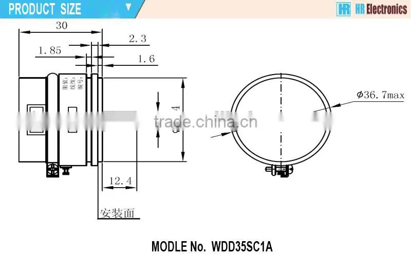 WDD35SC1A rotary linear potentiometer