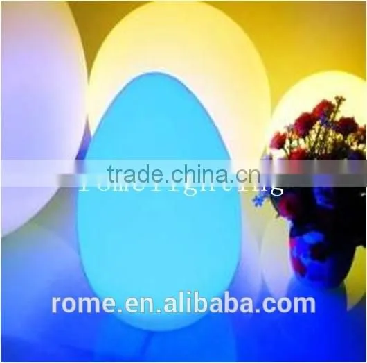 LED outdoor remote colorful lamps Waterproof light egg shaped led light
