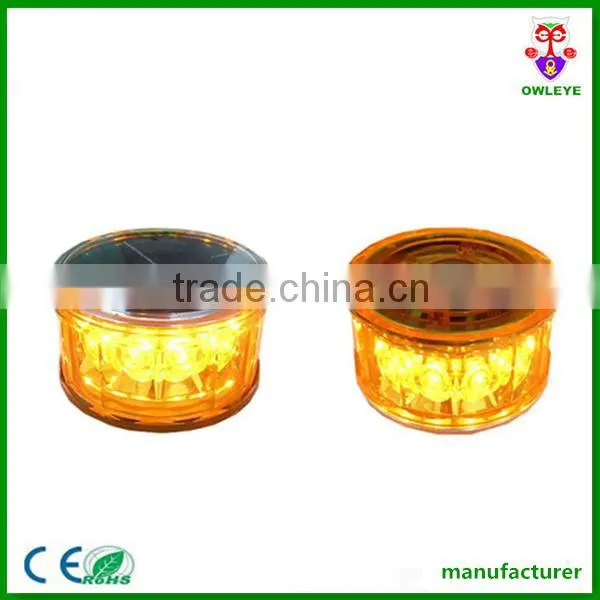 12Pcs Led Solar-powerd beacon Light With Magnet