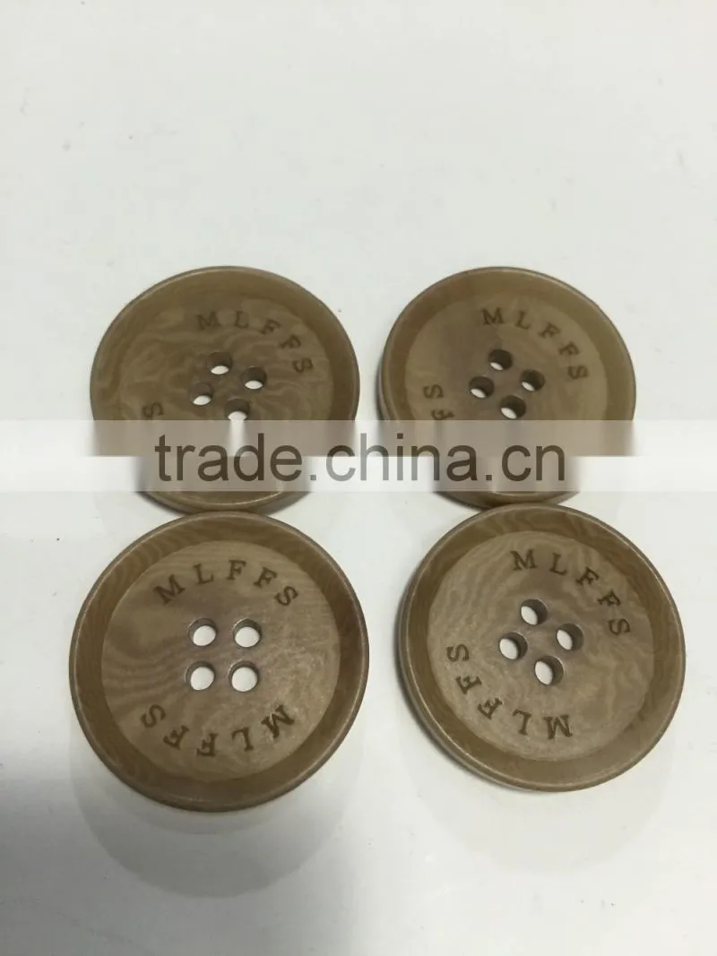 Custom laser logo Corozo Nut Buttons