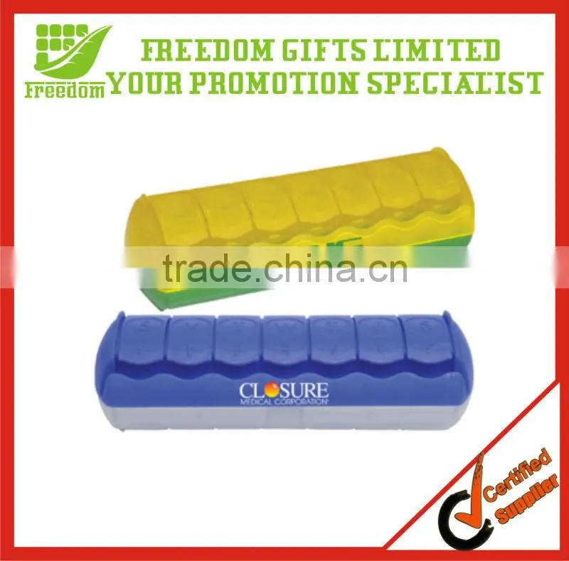 Promotional Printed Logo Pill Box Keyring