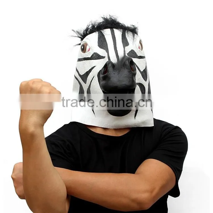 anti-dust latex Wild Animal zebra Face party mask Children size