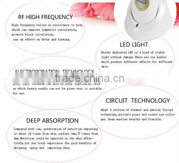 small massagers electric beauty equipment led facial machine skin care device