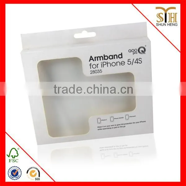 Armband for IPHONE packaging box +PET window