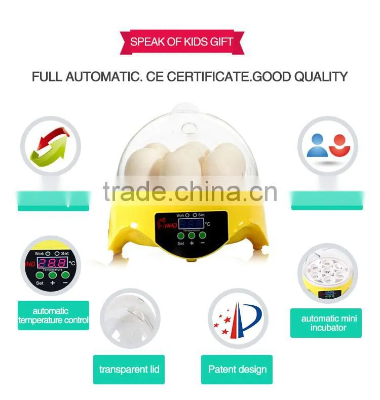 2017 HHD used automatic household 7 chicken egg incubator for sale