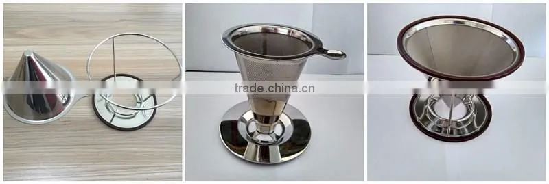 stainless steel filter reusable washable for cold brewed coffee iced tea