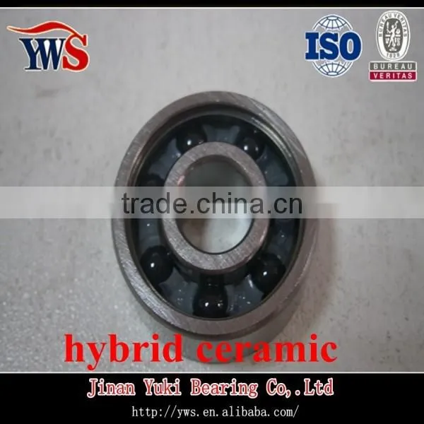 chrome steel stainless steel hybrid ceramic bearing 608
