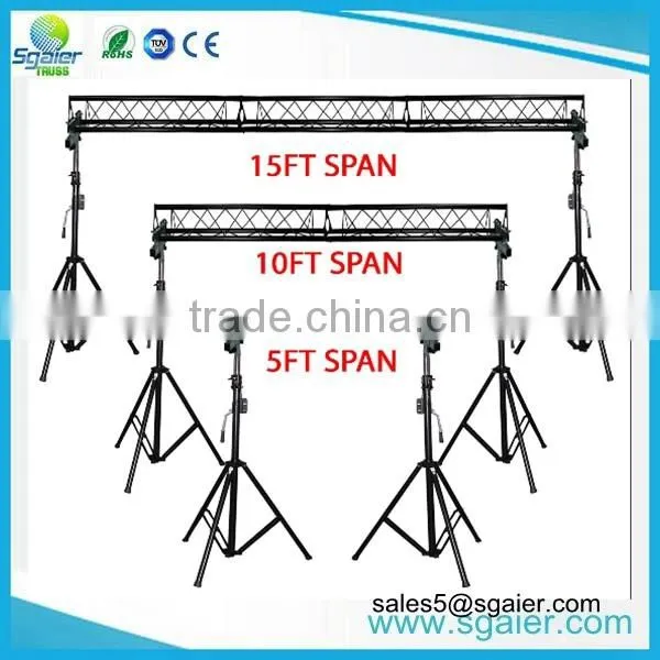 Mid-size 4.2m lifting tower lighting crank stands for dj events