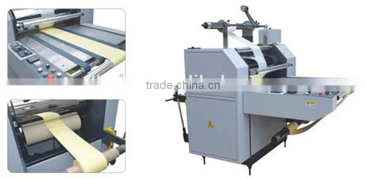 Fully Automatic Roll to Roll label sticker laminating machine, label laminator 500
