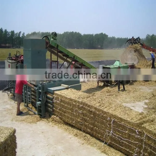 Hydraulic horizontal semi-automatic waste paper baler machine/bailing press machin