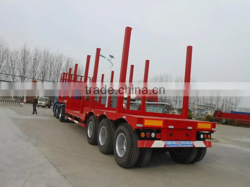 China factory supplier 3 axle forestry timber trailer