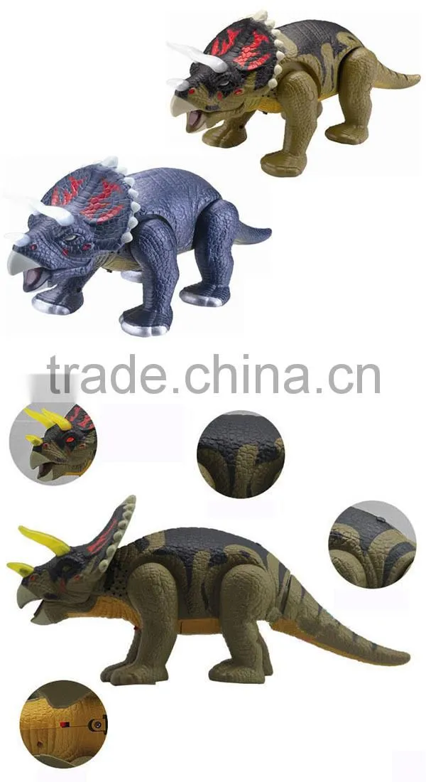 B/O animatronic triceratops dinosaur with light and music