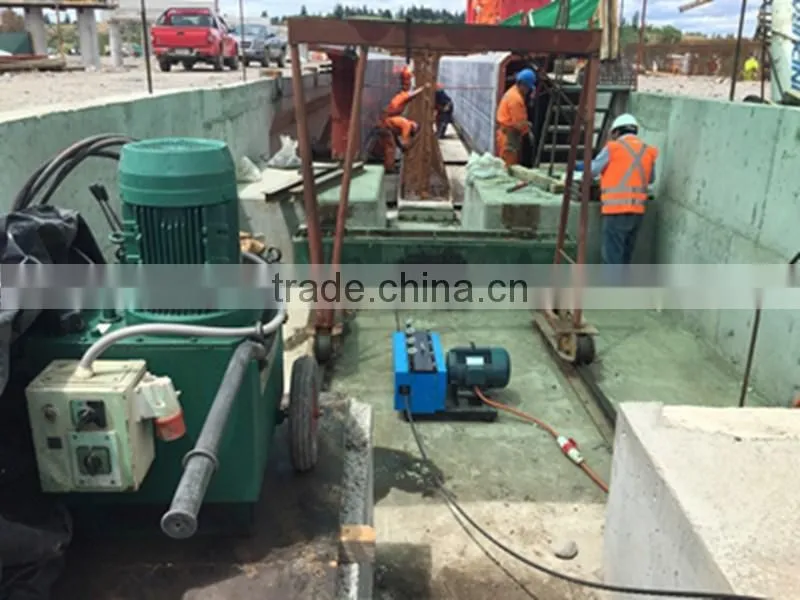 Post-tensioning Tendon Prestressing Strands Wire Pusher Machine For Flat Slabs