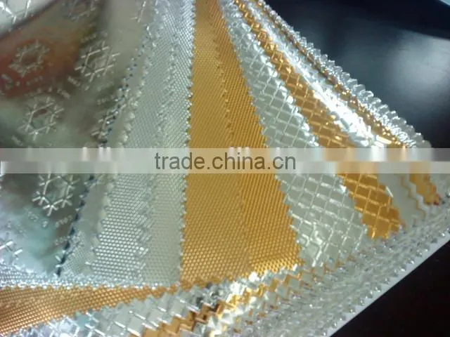 Multi color eco-friendly metalized mylar reflective plastic film