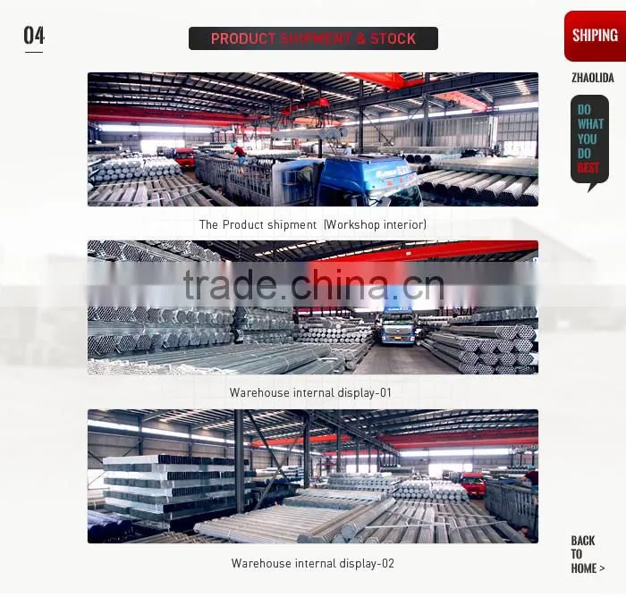 factory direct sale screw galvanized pipe with ISO certificate