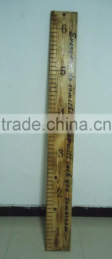 Real wood Big Growth Ruler sign/body height sign with antique surface