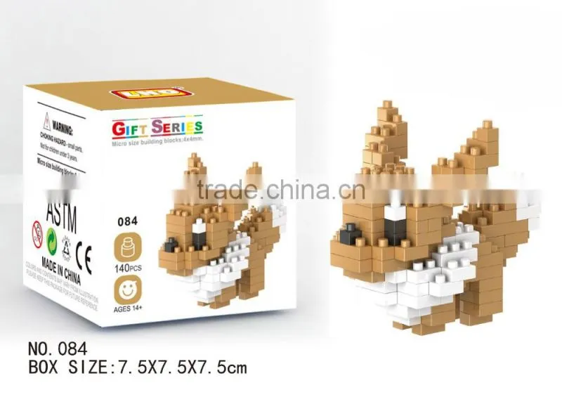 New DIY mini pokemon blocks, building blocks for adult