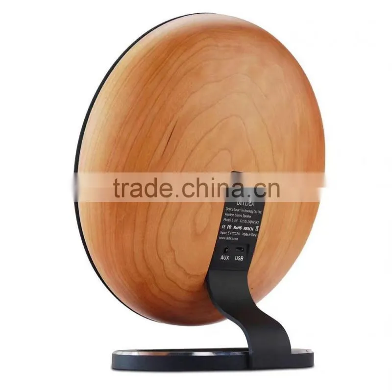 Retro Solid Wood Stereo Wireless Bluetooth Loudspeaker Box