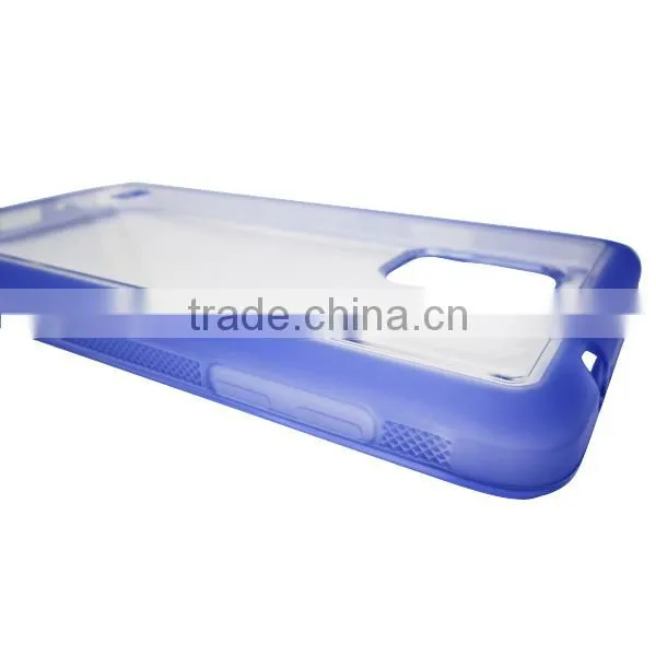 Multicolor frame transparent cover, TPU protective phone case for Samsung Note4
