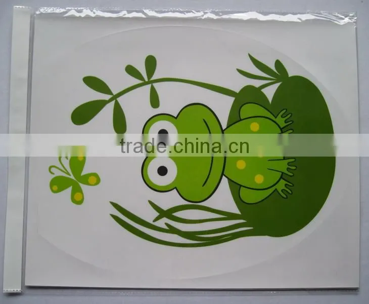 Cute Frog Toilet Seat Sticker