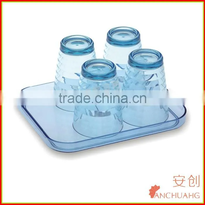 hot selling clear&solid acrylic hotel amenity tray_hotel tray_plastic tray