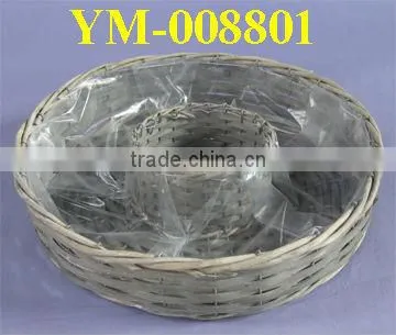 Round Willow Flower Pot
