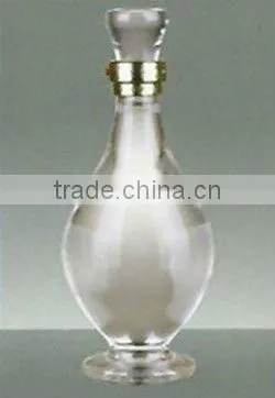 cylindrical perfume glass bottle