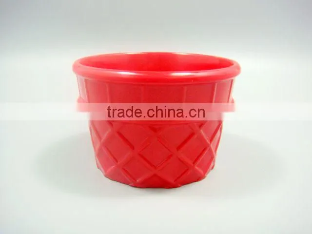Red solid color soup cup milk cup for kid and children
