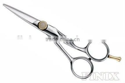 Fashion Design Screw with Gem & 3D-Grip Hairdresser Thinning Scissors