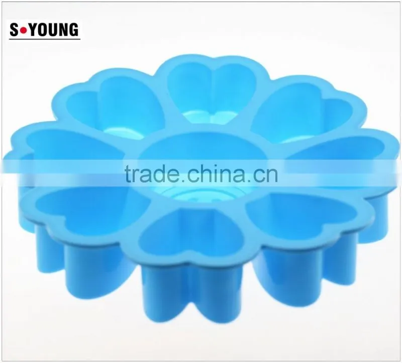 11010 flower t Shape Silicone cake Mold