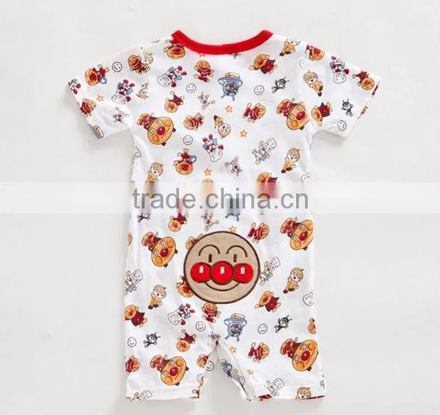 Cotton baby girl romper, plain red baby plain romper