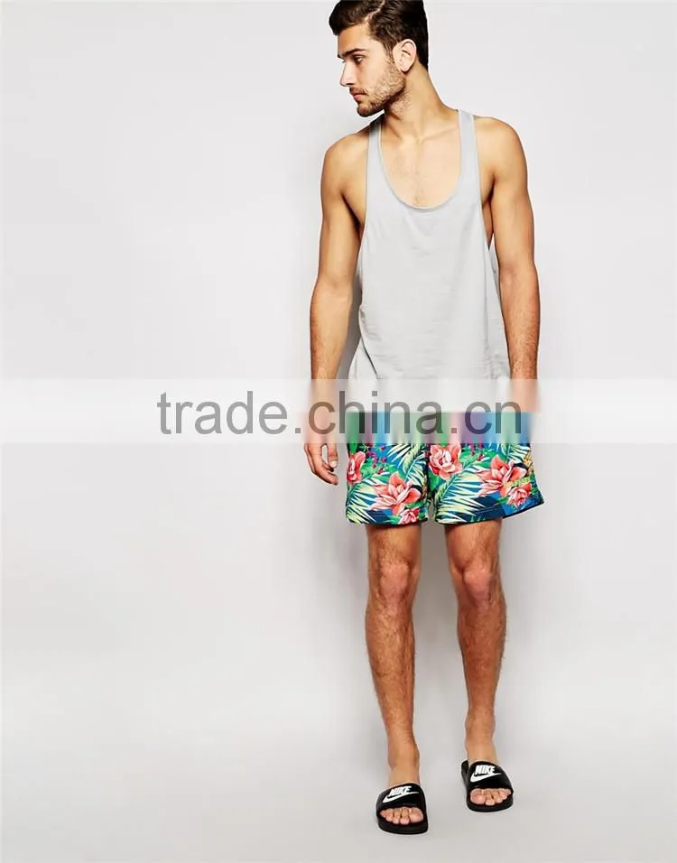 Surf Mens Swimming Trunk Plus Size Swimming Trunks Men's Full Printed Swimming Trunk