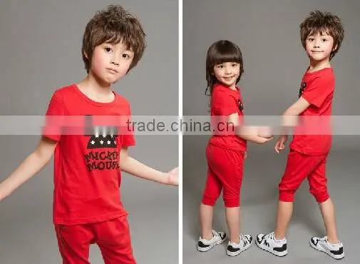 Wholesale clothes summer boy set child clothing 4