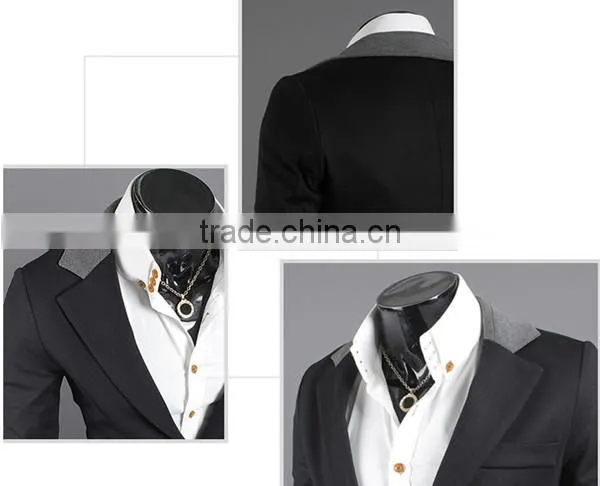 High quality balck and gary 2 colors for choice cheap price mens grey blazer