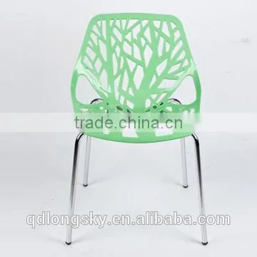 LS-4009 Wholesale Modern Cheap Colorful Stacking plastic Dining Chair For Dining Room Furniture