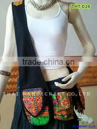 Thai Embroidered HMONG Hill Tribe Shoulder Bag Cross body Bag