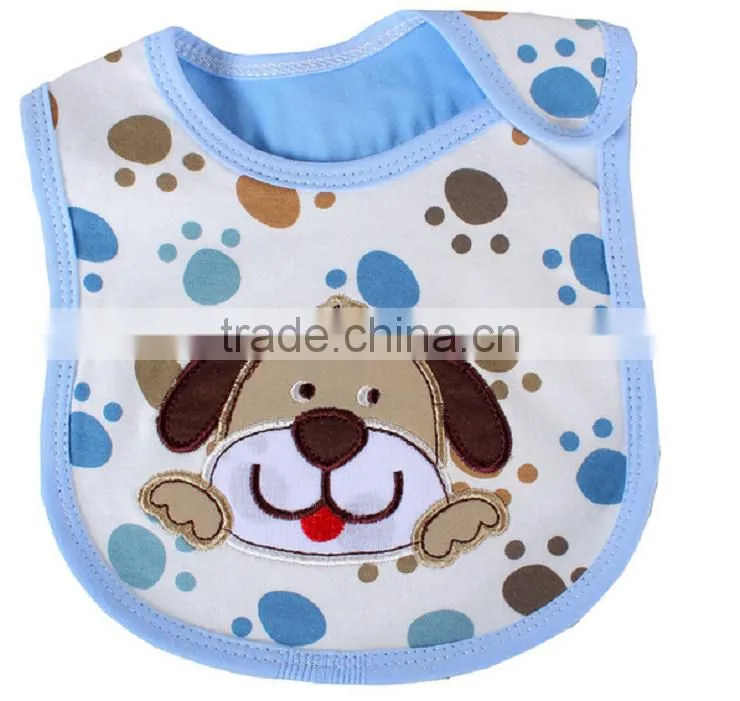 Hot sale baby bibs new designs cute cotton dental bib