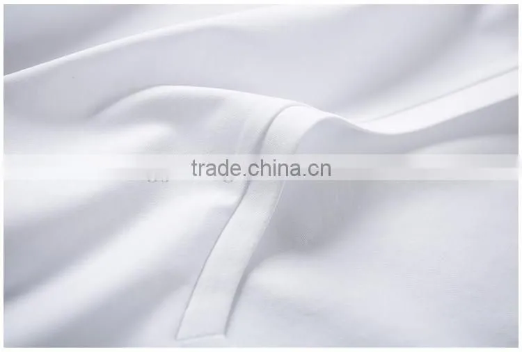 Womens V-neck silk cotton custom white t shirt top quality
