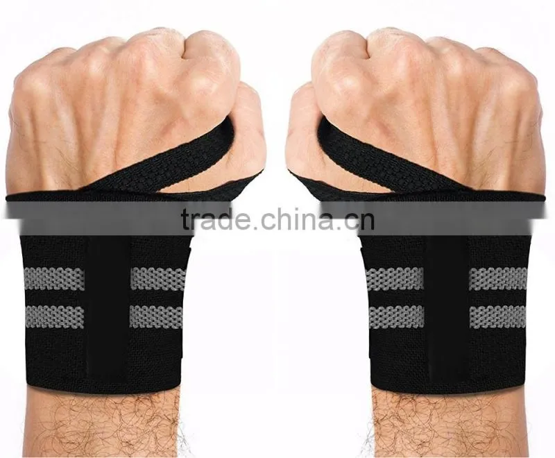 Heavy Duty Weightlifting Wrist Wraps GYM MATE