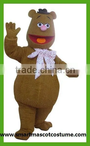 super soft frozzie bear mascot costume for adults