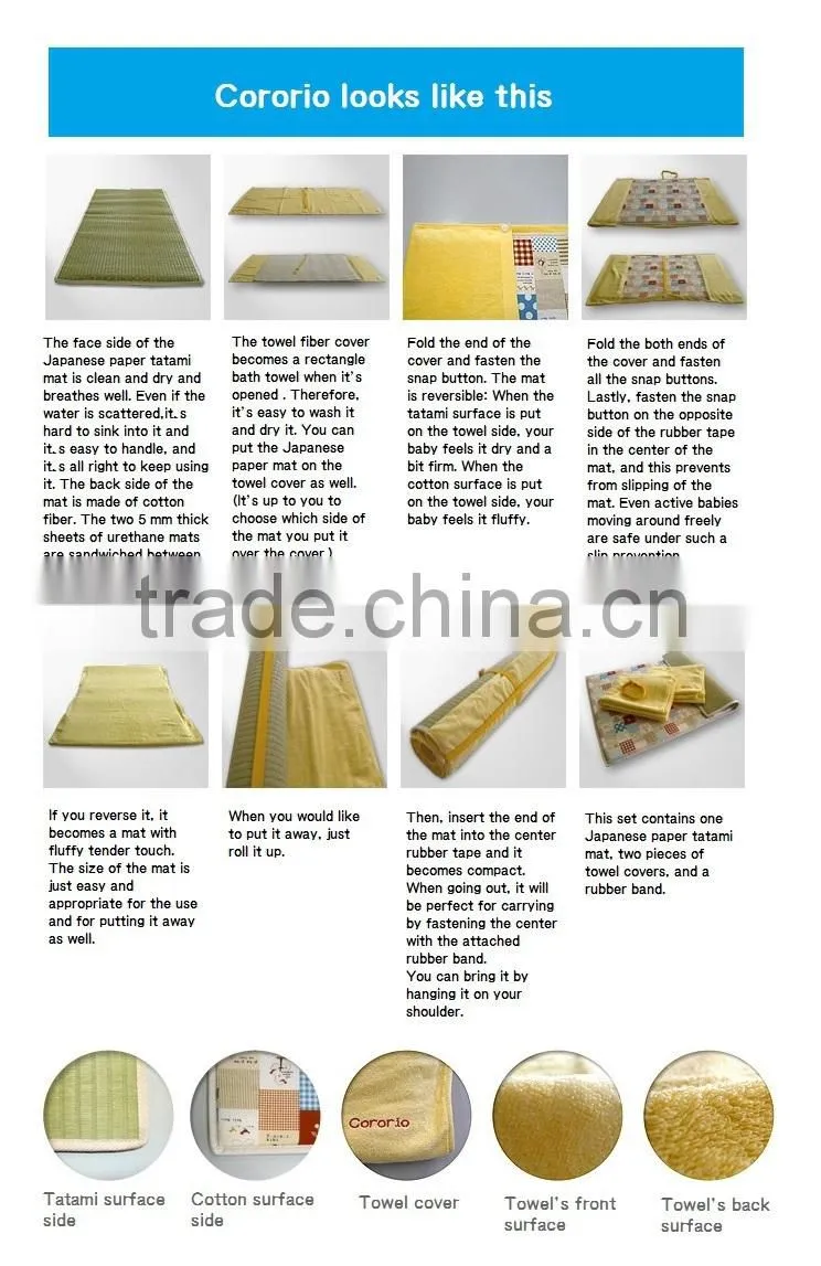 Hot-selling and Durable tatami baby play mat baby mat with Various made in Japan