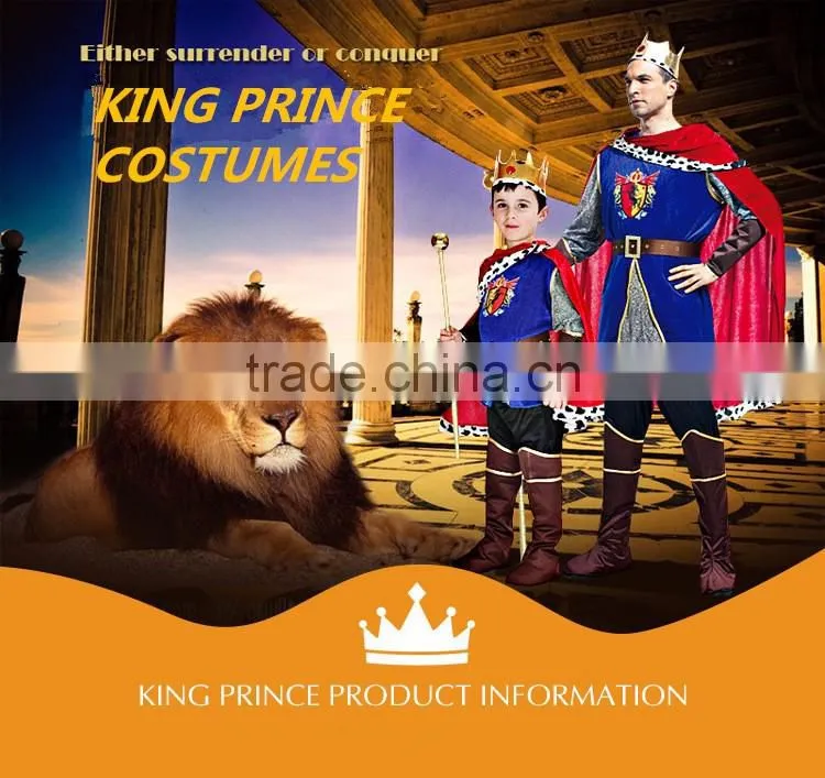 Sexy adults mens carnival costumes with long red cape